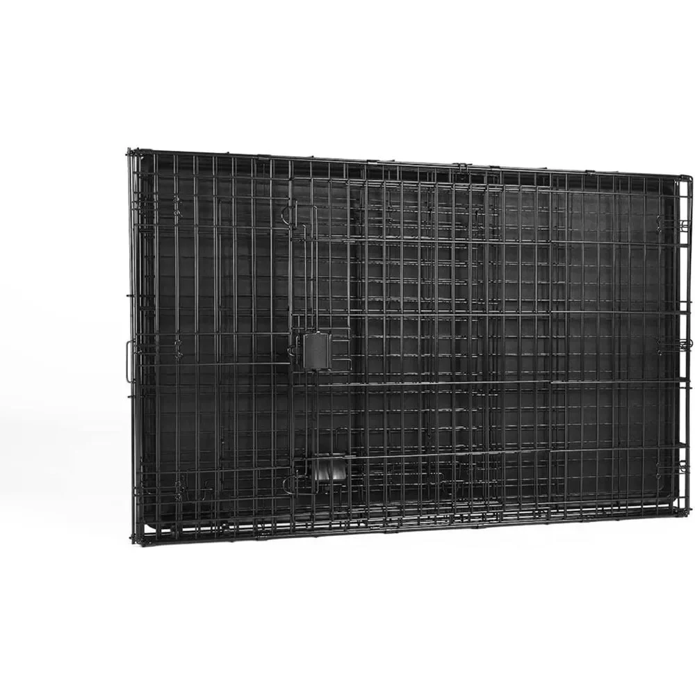 Wire Double Door Dog Crate 48x30x32.5in